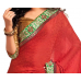 Dazzling Embroidered Party Wear Jacquard-Net Half-Half Saree